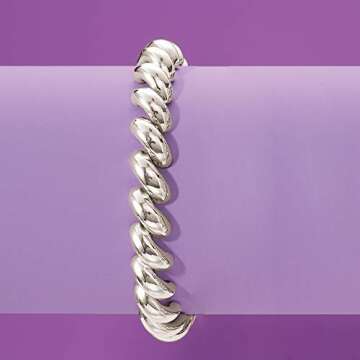 Ross-Simons Italian Sterling Silver San Marco Bracelet. 7 inches