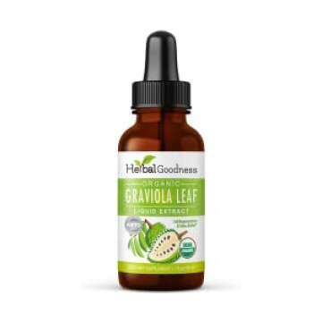 Herbal Goodness Graviola Soursop Leaf Extract | Organic Guanabana Leaves for Cell Support, Immune Bo...