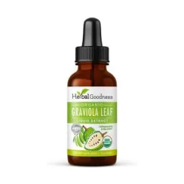 Herbal Goodness Graviola Soursop Leaf Extract | Organic Guanabana Leaves for Cell Support, Immune Bo...