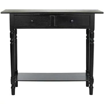 Safavieh Rosemary Distressed Black Console Table for Stylish Homes