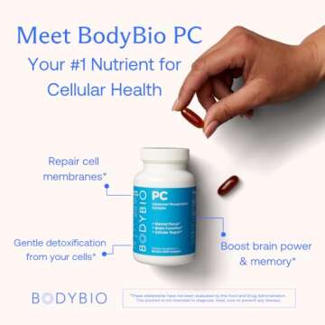 BodyBio Phospholipid Complex 100 Softgels - Cognitive Enhancer - Healthy Brain, Anti Aging and Cellular Support Supplement