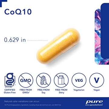 Pure Encapsulations CoQ10 60 mg for Energy and Heart Support