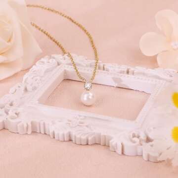 PEARLICIOUS Bonus Mom Necklace for Mother's Day Gifts