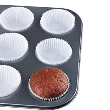 Caperci Cupcake Liners 500 Count, Greaseproof & Odorless
