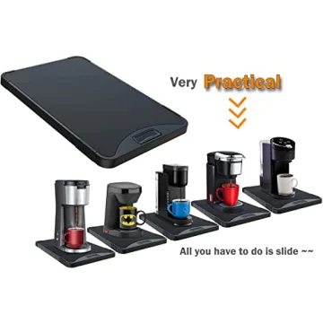 ARGOMAX Appliance Rolling Tray for Coffee Makers & More