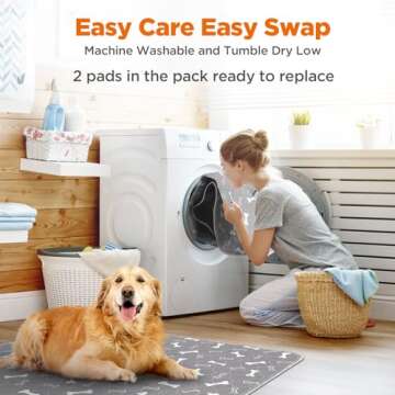 Baodan Large Washable Dog Pee Pads - Eco-Friendly 2 Pack