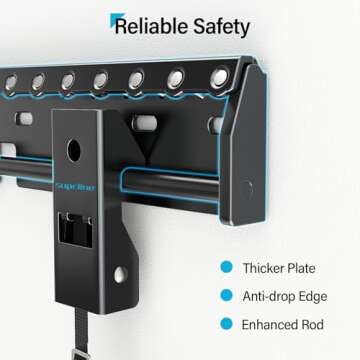 Supcline No Stud TV Wall Mount for 26-65 Inch TVs