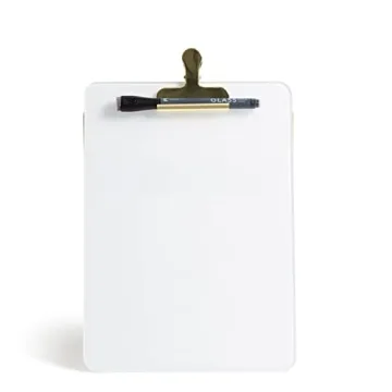 U Brands Stylish Glass Dry-Erase Desktop Easel for Home & Office
