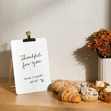 U Brands Stylish Glass Dry-Erase Desktop Easel for Home & Office