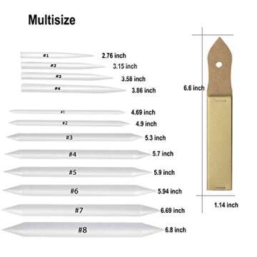 KOOTIKO 33 Pcs Blending Stumps and Tortillions Set for Artists