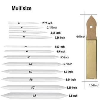 KOOTIKO 33 Pcs Blending Stumps and Tortillions Set for Artists
