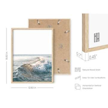 HAUS AND HUES Ocean Wall Art - Unique Wave Posters for Home