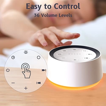 Brown Noise Sound Machine with 30 Sounds and Night Light