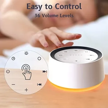 Brown Noise Sound Machine with 30 Sounds and Night Light