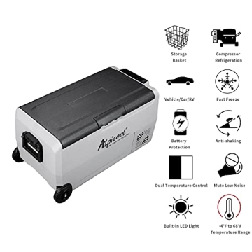 Alpicool T36 38 Quart Portable Car Fridge Freezer