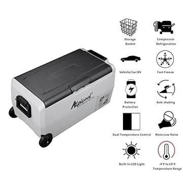 Alpicool T36 38 Quart Portable Car Fridge Freezer