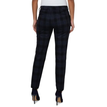 Liverpool Kelsey Knit Trousers - Chic Tartan Style and Comfort