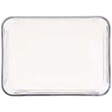 Pyrex 3-Cup Single Rectangular Food Storage Container with Lid, Non-Toxic, BPA-Free Lid, Tempered Non-Pourous Glass, Microwave, Dishwasher, Freezer and Oven Safe, Red