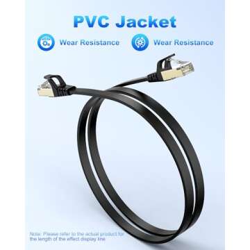 VANDESAIL CAT7 Ethernet Cable for High-Speed Internet