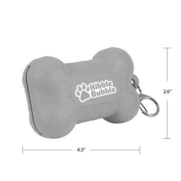 Kibble Bubble Dog Treat Pouch, Yellow Bone (30747-O) 4.3" x 2.6"