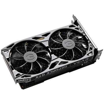 EVGA 06G-P4-1068-KR GeForce GTX 1660 Super Sc Ultra Gaming, 6GB GDDR6, Dual Fan, Metal Backplate