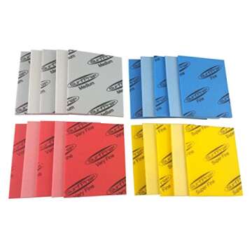 STARCKE Premium High Flex Contour Sanding Pad Sponges - for Wood, Auto Body, Paint, Plastics, and Metal (20 Pack, Multi Grits)