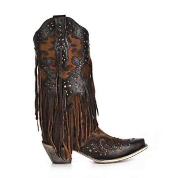 Corral Boot Company Womens Honey Goat Overlay Boot