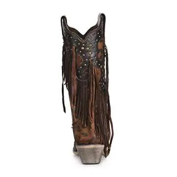 Corral Boot Company Womens Honey Goat Overlay Boot