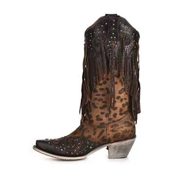 Corral Boot Company Womens Honey Goat Overlay Boot