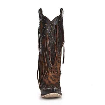 Corral Boot Company Womens Honey Goat Overlay Boot