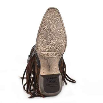 Corral Boot Company Womens Honey Goat Overlay Boot