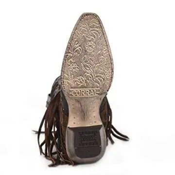 Corral Boot Company Womens Honey Goat Overlay Boot