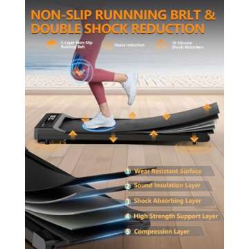 Walking Pad Treadmill Under Desk,Walking Pad with Incline for Office Home,265 lbs Capacity Portable Mini Treadmill, 2.5HP 2 in 1 Walking Jogging with Remote Control, LED Display