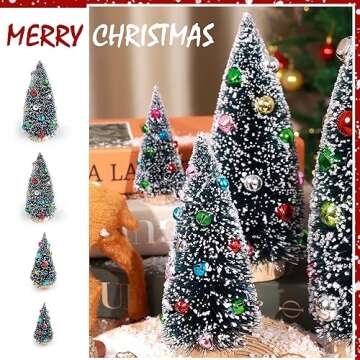 EIMMBD 5pcs Mini Christmas Trees - Beautiful Holiday Decorations