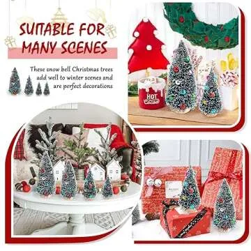 EIMMBD Mini Christmas Trees for Festive Decor