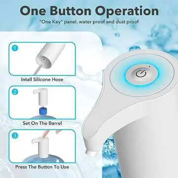 USB Rechargeable Electric Water Bottle Dispenser for Home