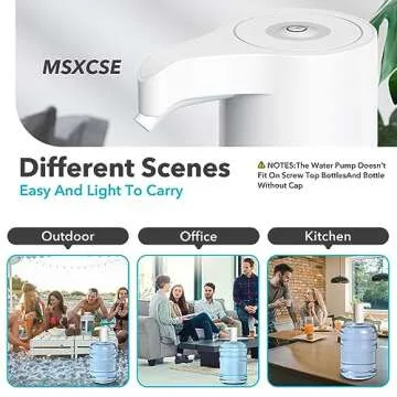 USB Rechargeable Electric Water Bottle Dispenser for Home