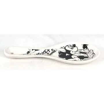 Disney Mickey and Minnie Mouse Sketch Ceramic Spoon Rest – 9 Inches