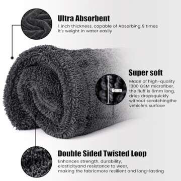 Premium Microfiber Car Drying Towel Kit - Ultimate Car Care