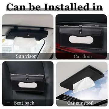 TOOVREN Car Tissue Holder - Stylish Mask Dispenser for Every Vehicle