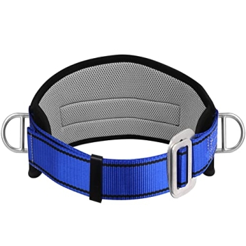 Trsmima Safety Climbing Harness Belt with Waist Pad & 2 D Rings