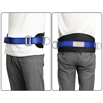 Trsmima Climbing Harness Belt with Waist Pad & D Rings
