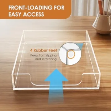 MaxGear Acrylic Letter Tray - Durable Desk Organizer