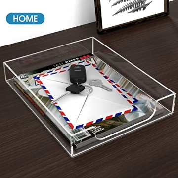 MaxGear Acrylic Letter Tray - Durable Desk Organizer
