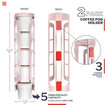 STORAGENIE Coffee Pod Holder for Keurig - Space Saving!