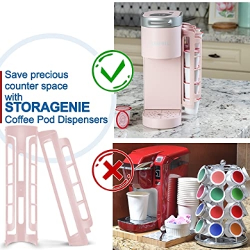 STORAGENIE Coffee Pod Holder for Keurig - Space Saving!
