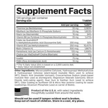 Jigsaw Health Activated B w/SRT | Supports Healthy Nervous System and Energy Production | 120 Tablet...