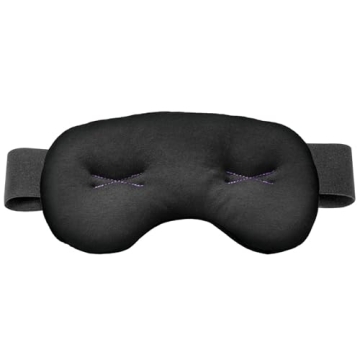 Brownmed IMAK Eye Pillow - Luxury Sleep Mask with ErgoBeads for Headache, Migraine Relief