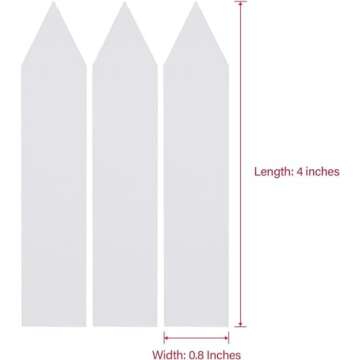 LINE42 4 Inch Plastic Plant Labels for Seedlings, Flexible Waterproof Plant Tags, Vegetable Gardenin...
