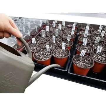 LINE42 4 Inch Plastic Plant Labels for Seedlings, Flexible Waterproof Plant Tags, Vegetable Gardening Stake Tags for Potted Plants and Outdoor Garden, White, 1000 Pcs